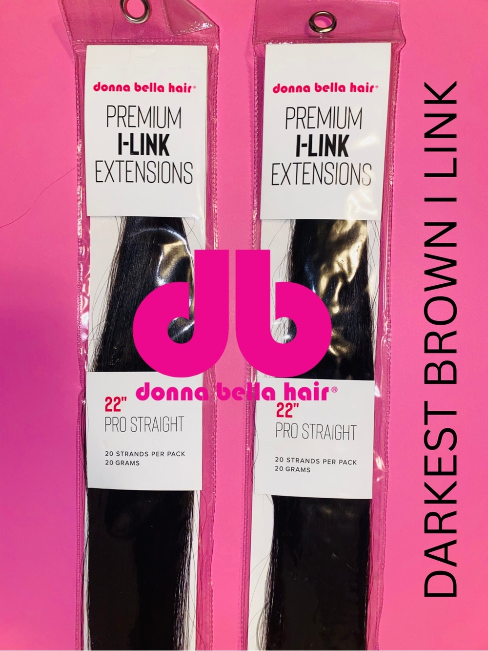 DONNA BELLA I-LINK STRAIGHT #2 N NATURAL DARKEST BROWN